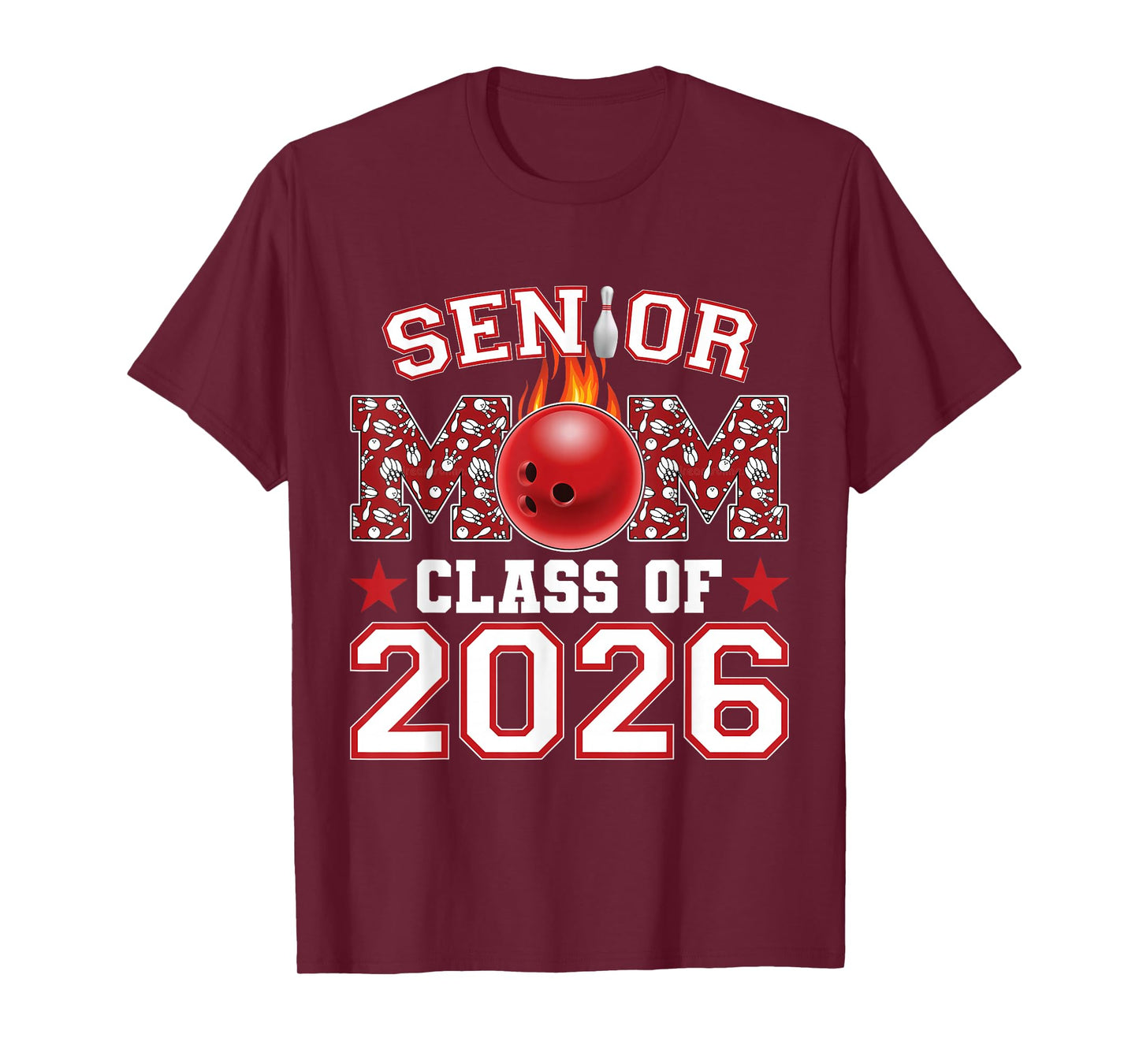 Senior Bowling Mom 2026 Senior Mom Class of 2026 T-Shirt