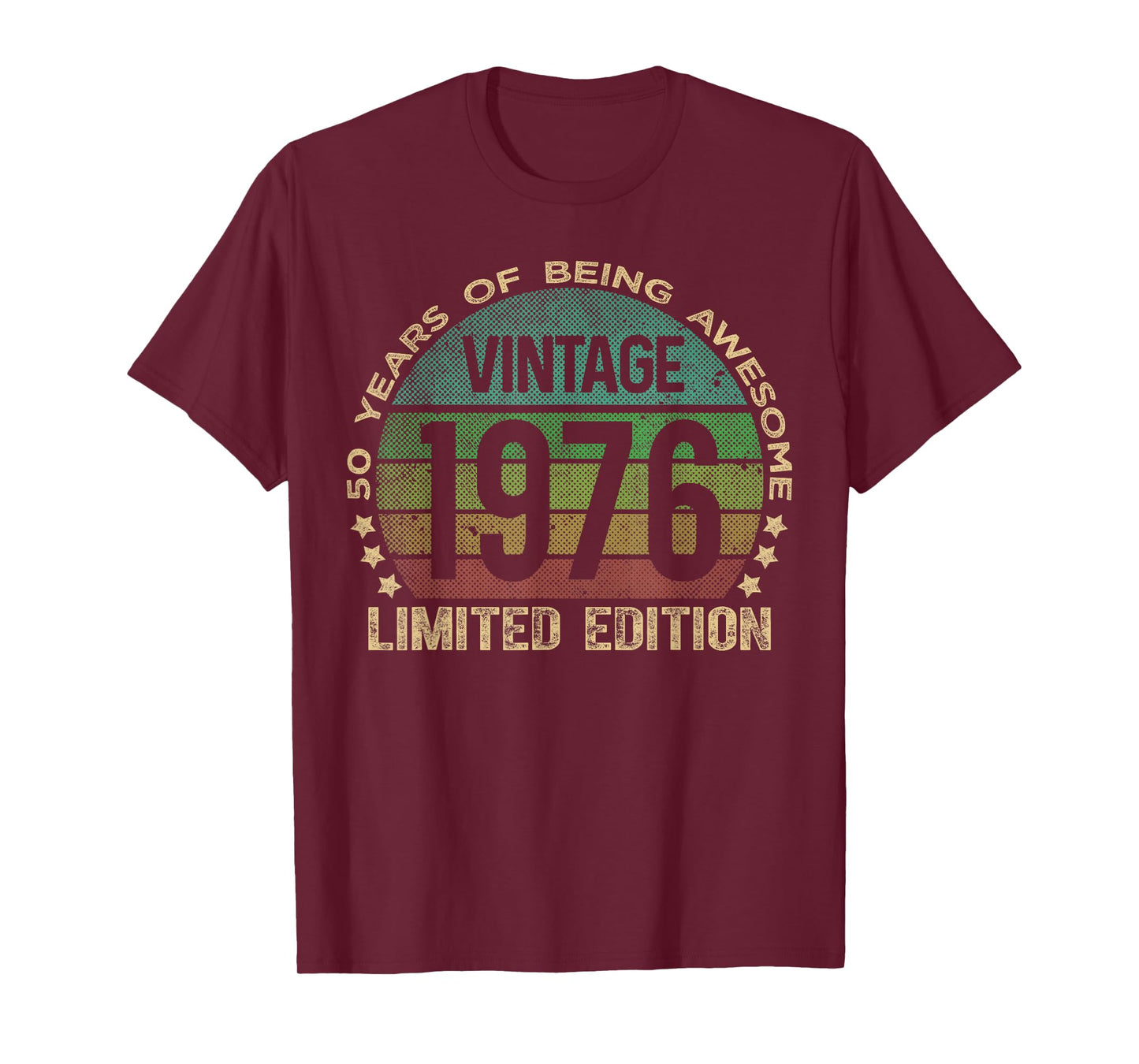 50 Year Old Gifts Vintage 1976 Limited Edition 50th Birthday T-Shirt