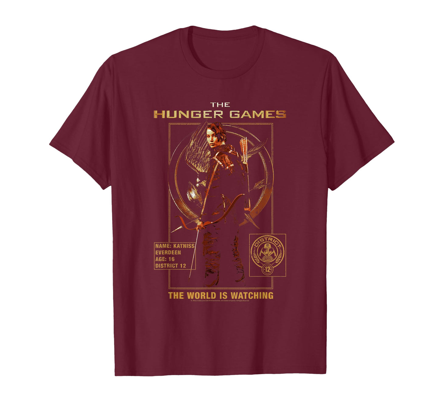 The Hunger Games Katniss The World is Watching Movie T-Shirt