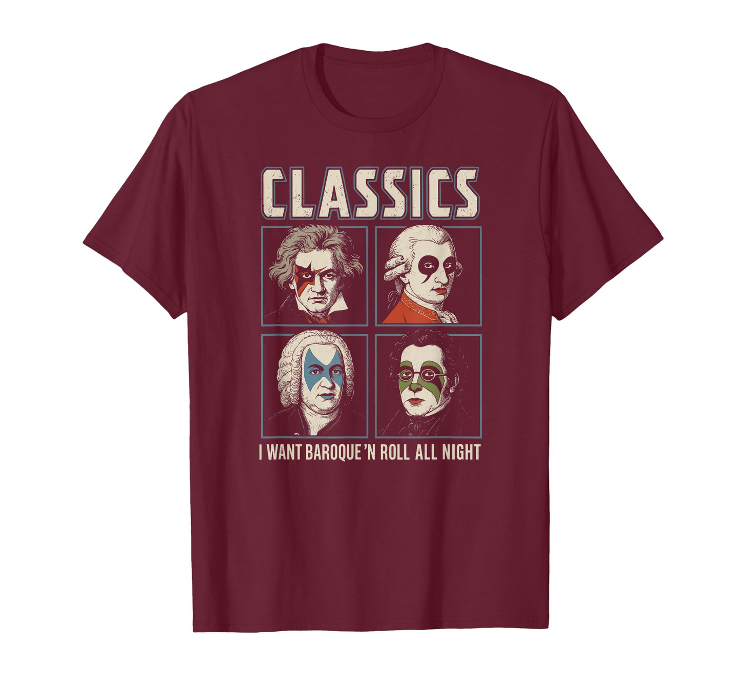 Classics Band Tour, Classical Music Composer Rock Tour T-Shirt