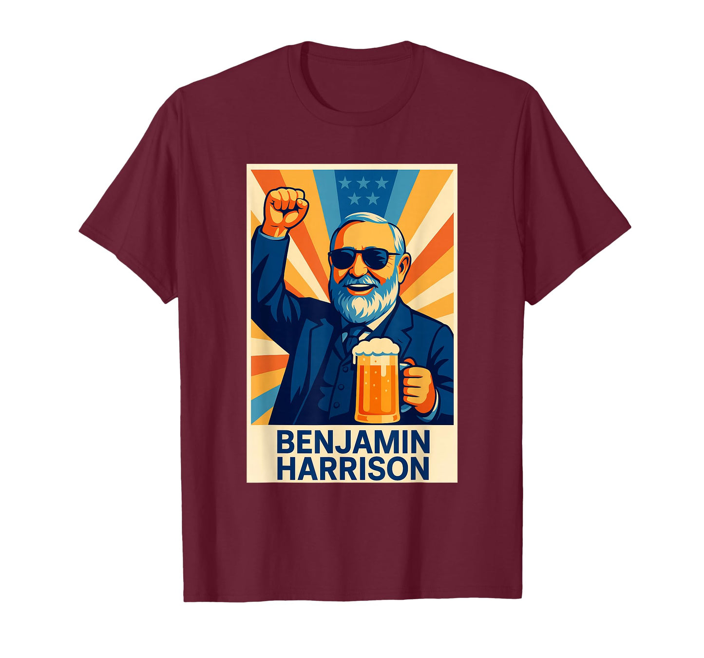 Benjamin Harrison Portrait T-Shirt