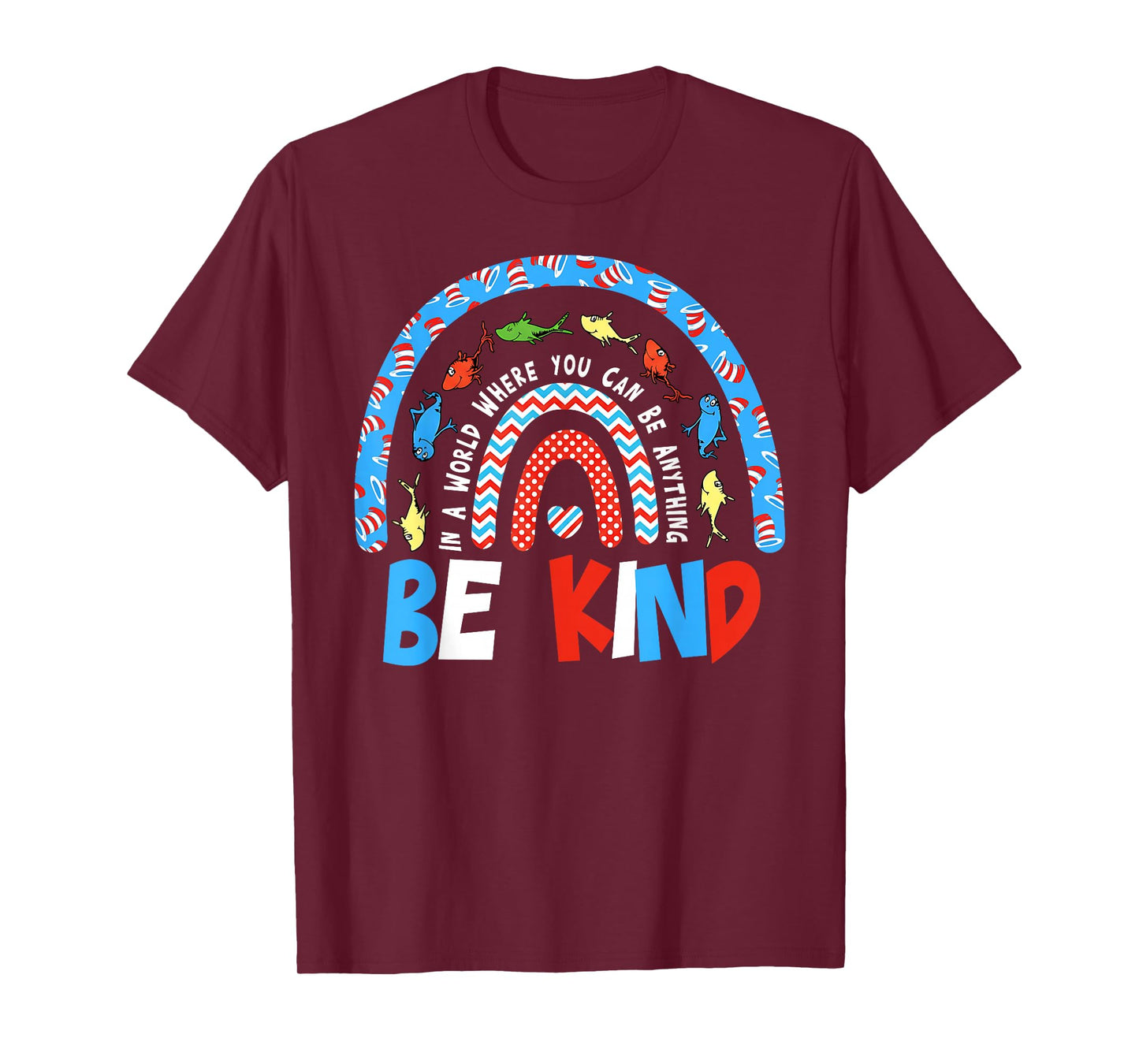 Autism Awareness Be Kind Why Fit in Doctor Teacher Cat Hat T-Shirt