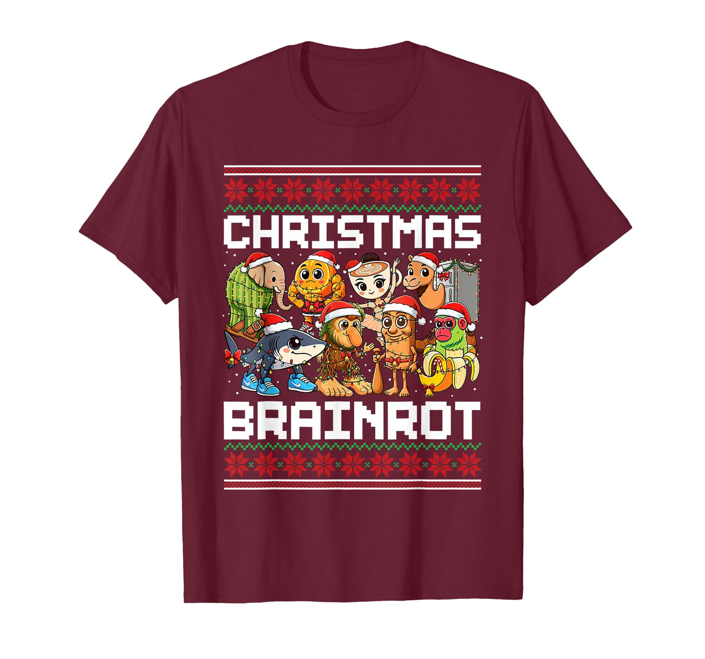 Funny Christmas Italian Brain Rot Italian Brainrot Boys Kids T-Shirt