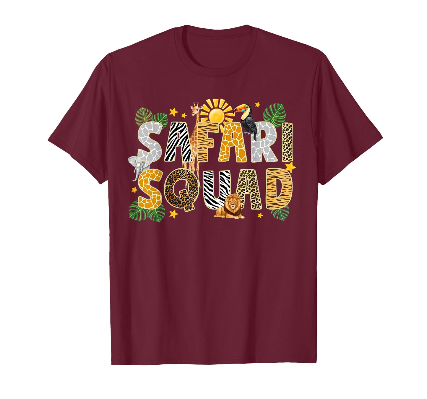 Safari Squad Zoo Jungle Animal Birthday Family Matching T-Shirt
