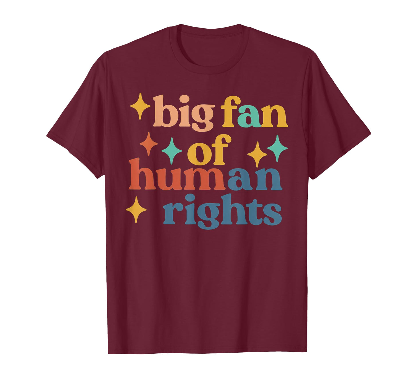 Big Fan of Human Rights Retro Vintage Equality T-Shirt