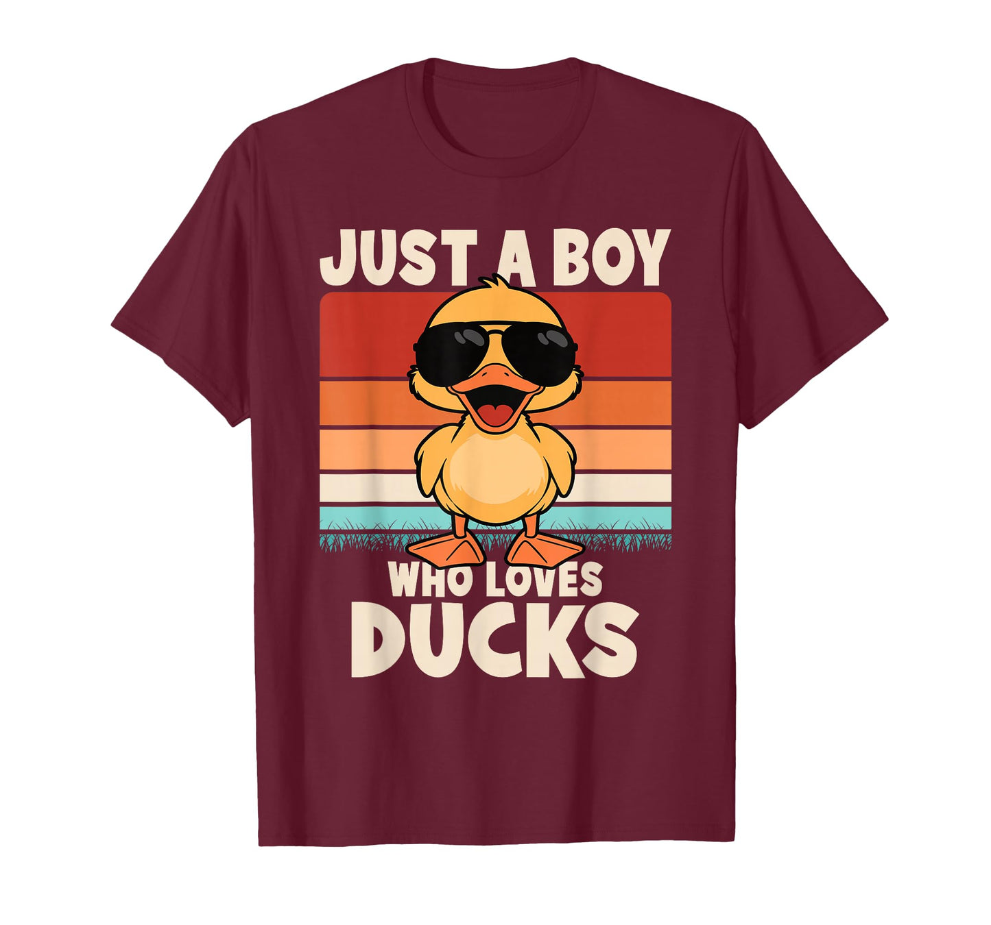 Just A Boy Who Loves Ducks Funny Duck Boys Kids T-Shirt