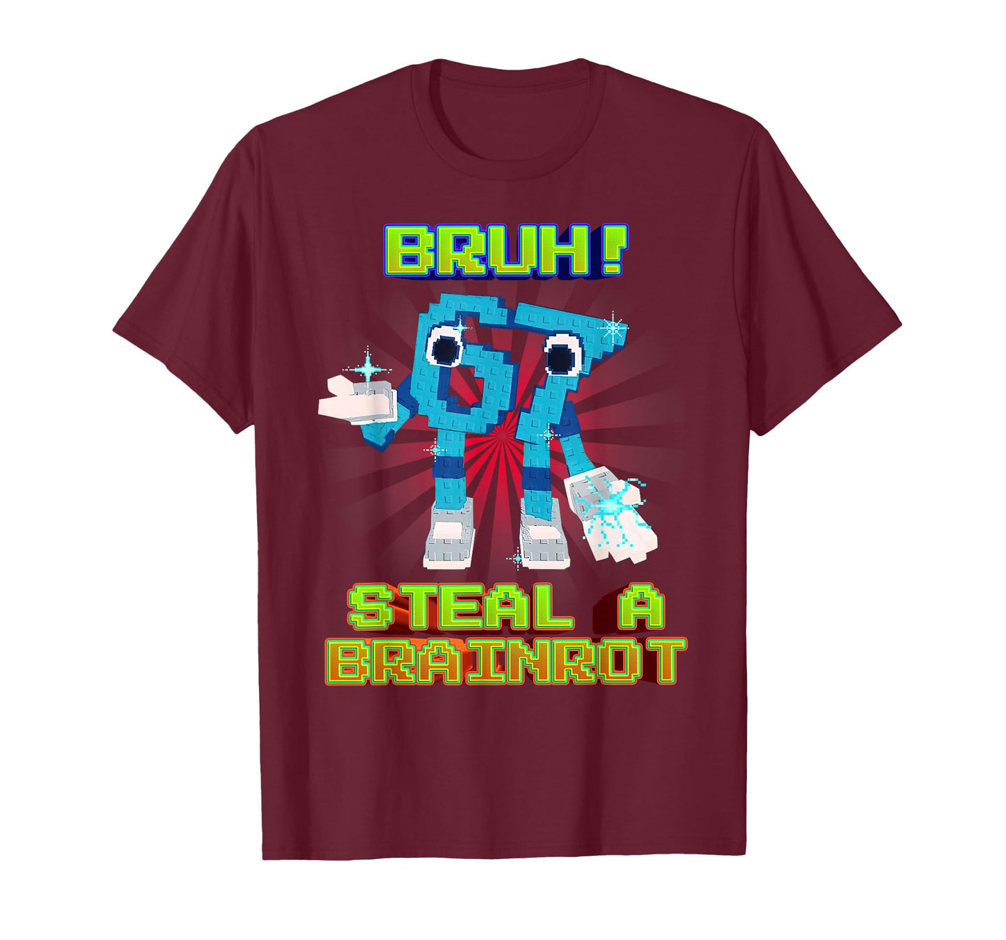 Bruh 67 Six Seven 6-7 Funny Brainrot Meme for Kids Teens T-Shirt