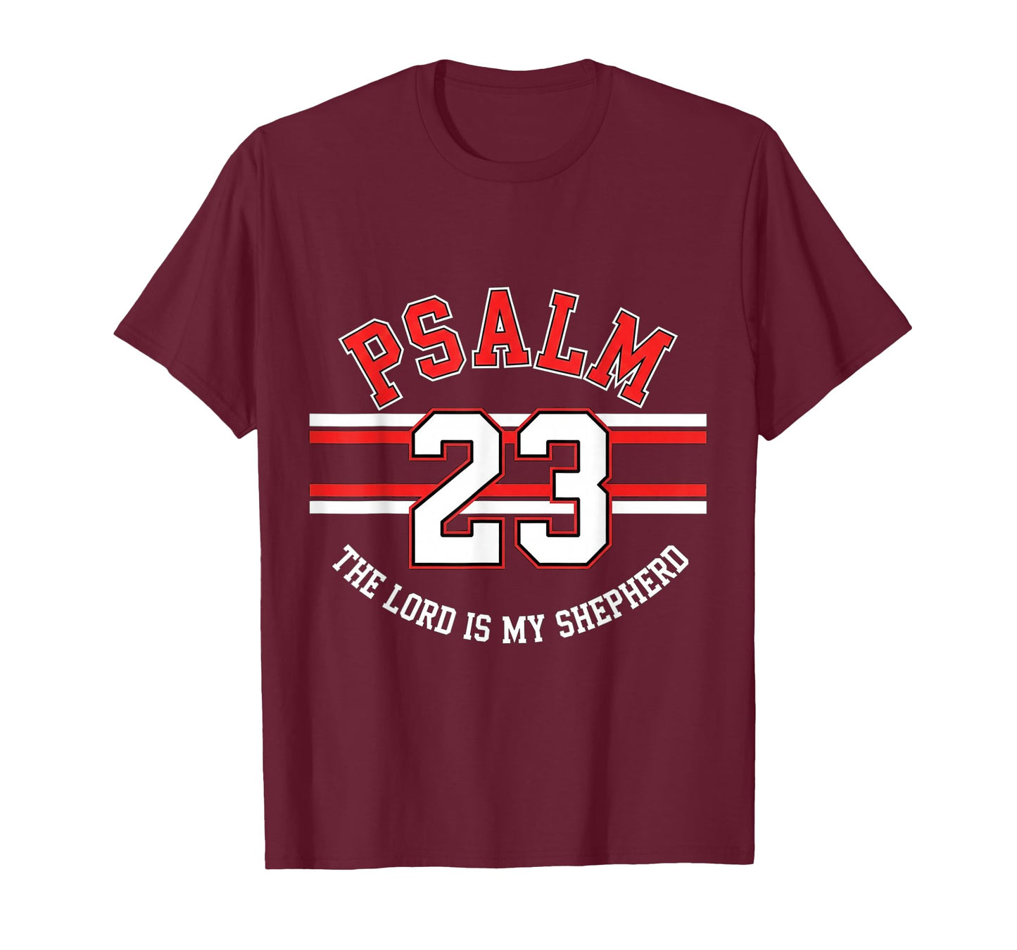 The Lord is My Shepherd Psalm 23 Christian Military Police T-Shirt