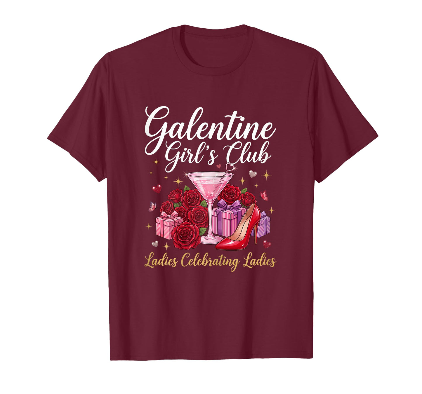 Happy Galentine Day Girl’s Club Ladies Celebrating Women T-Shirt