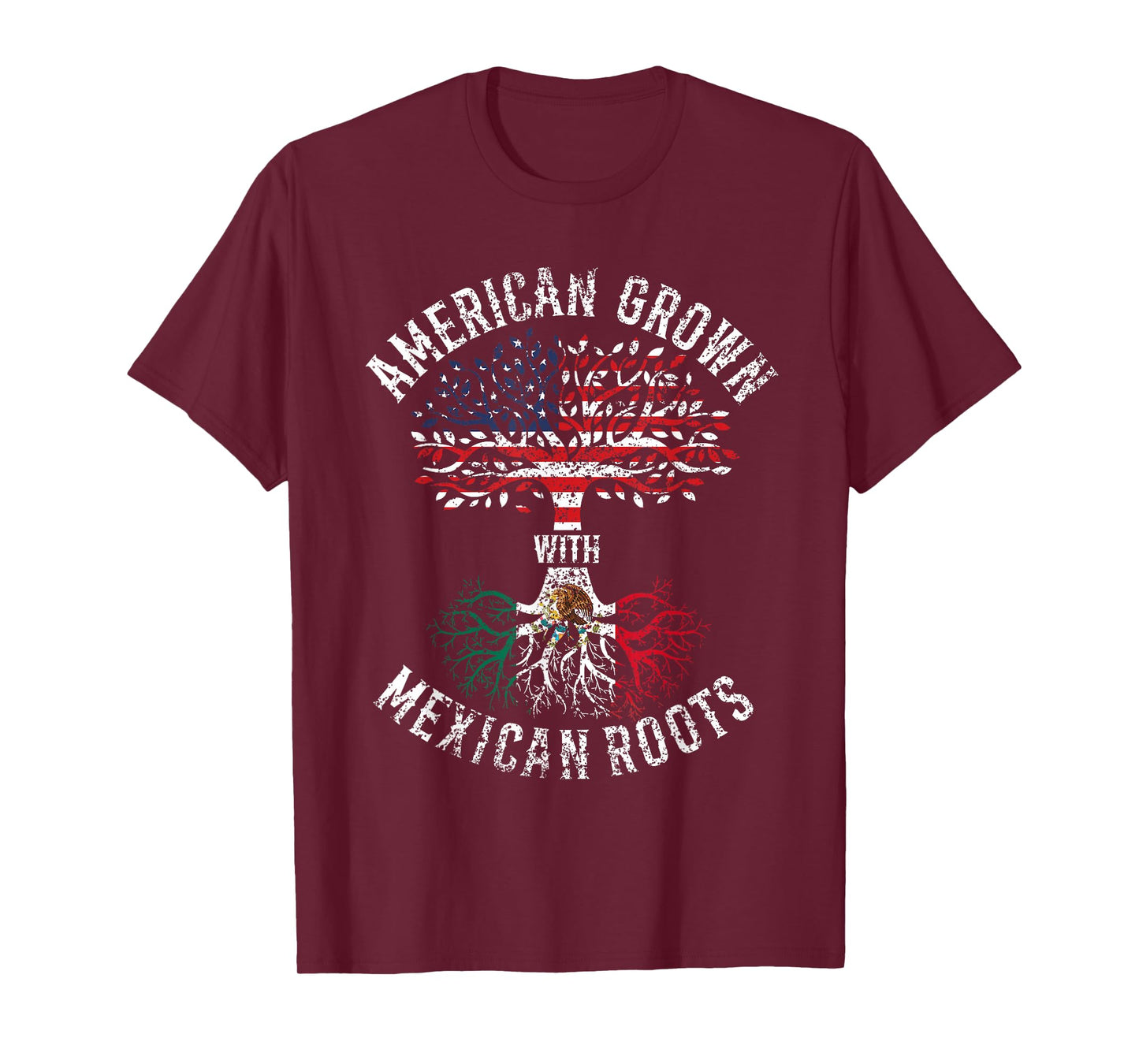 American Grown with Mexican Roots USA Mexico T-Shirt