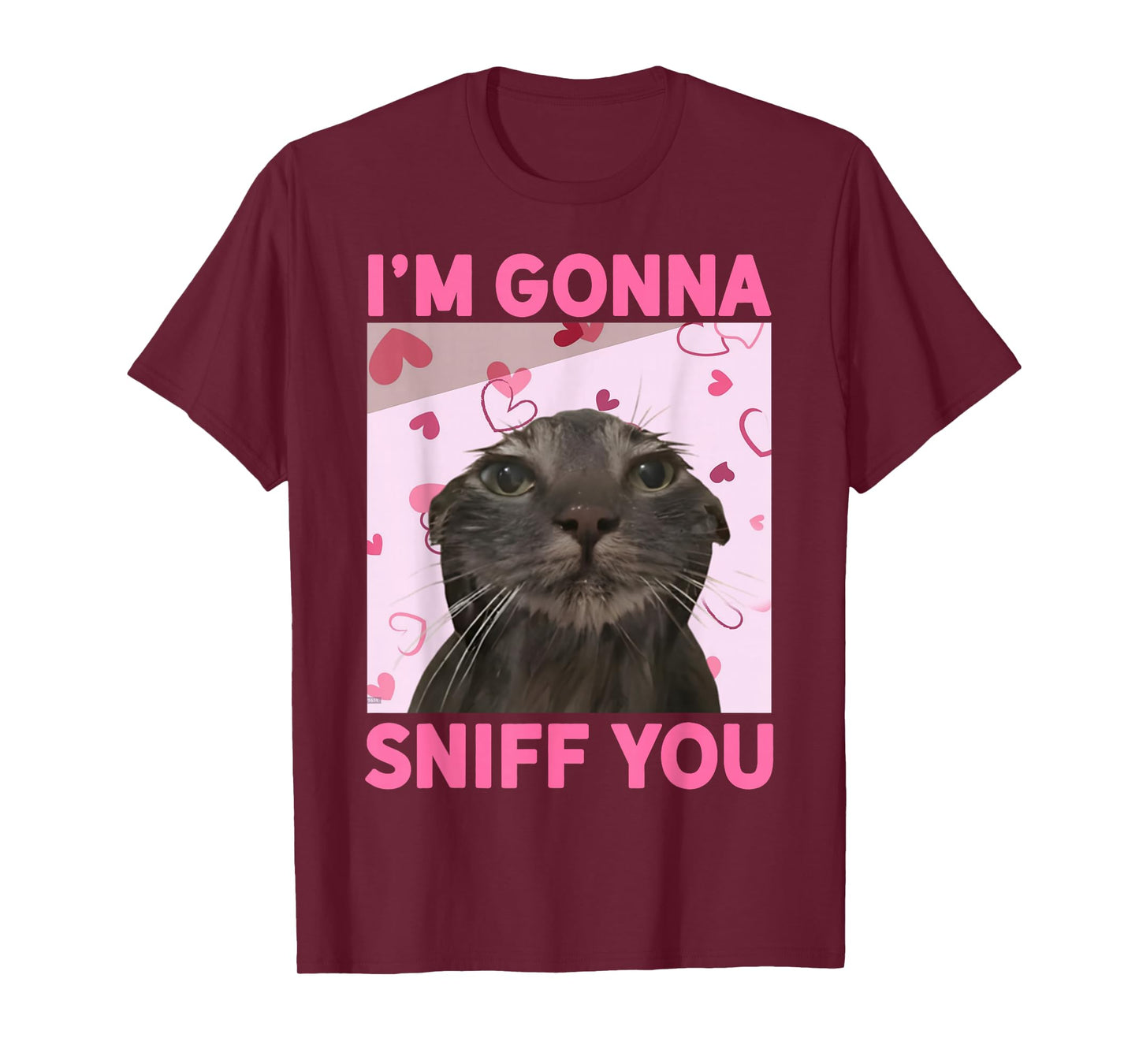 I'm Gonna Sniff You Funny Brainrot Cats Meme for Woman Men T-Shirt