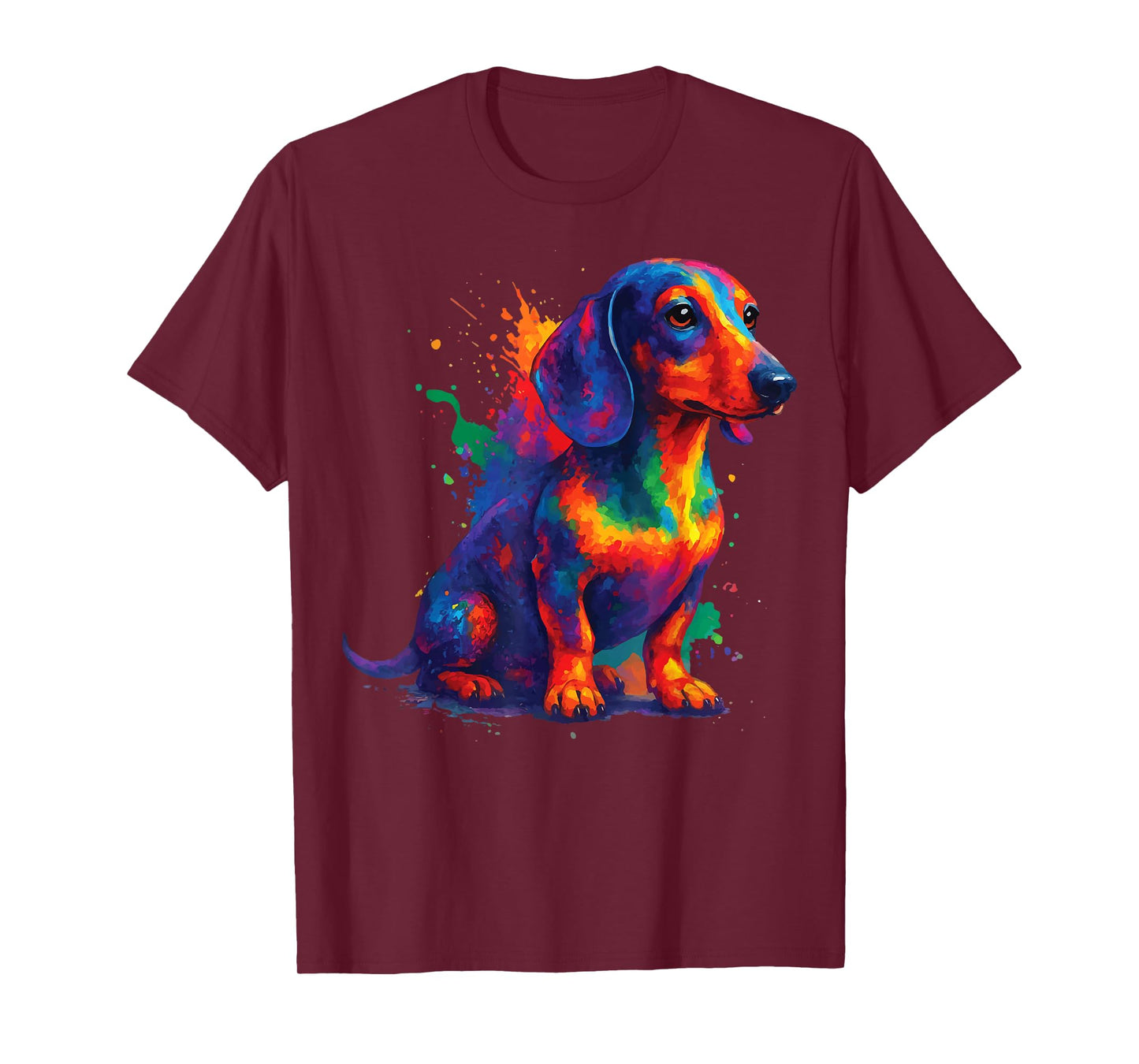 Dachshund Colorful Watercolor T-Shirt