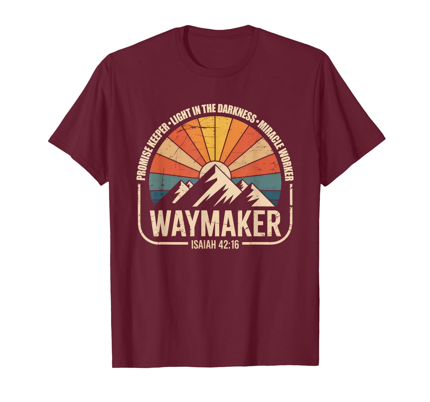 Waymaker Tshirt Promise Keeper Miracle Worker God Christian T-Shirt
