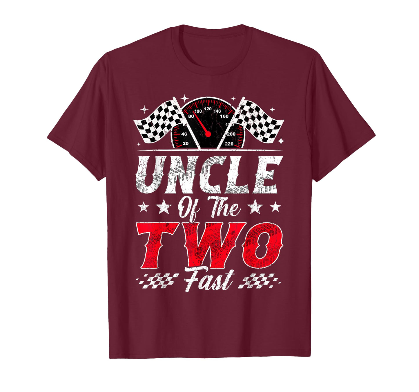 Uncle of The Two Fast 2nd Birthday Racing Car Family T-Shirt