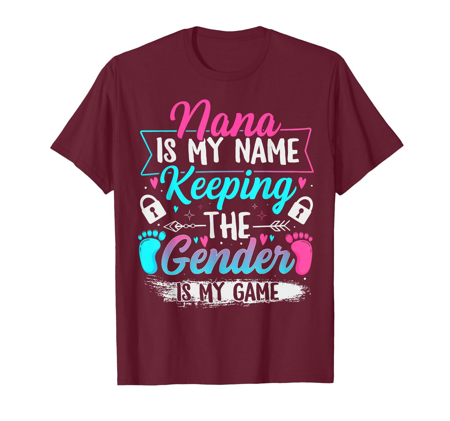 Gender Reveal Keeper of The Gender Nana Baby Shower T-Shirt
