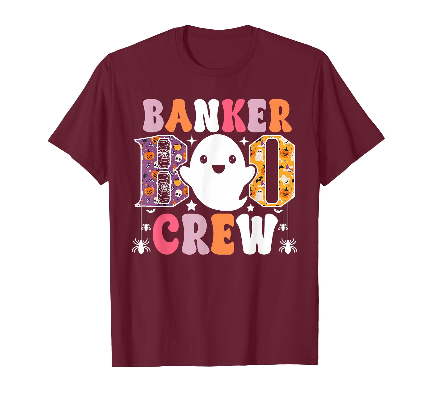 Banker Boo Crew Funny Ghost Halloween Costume T-Shirt