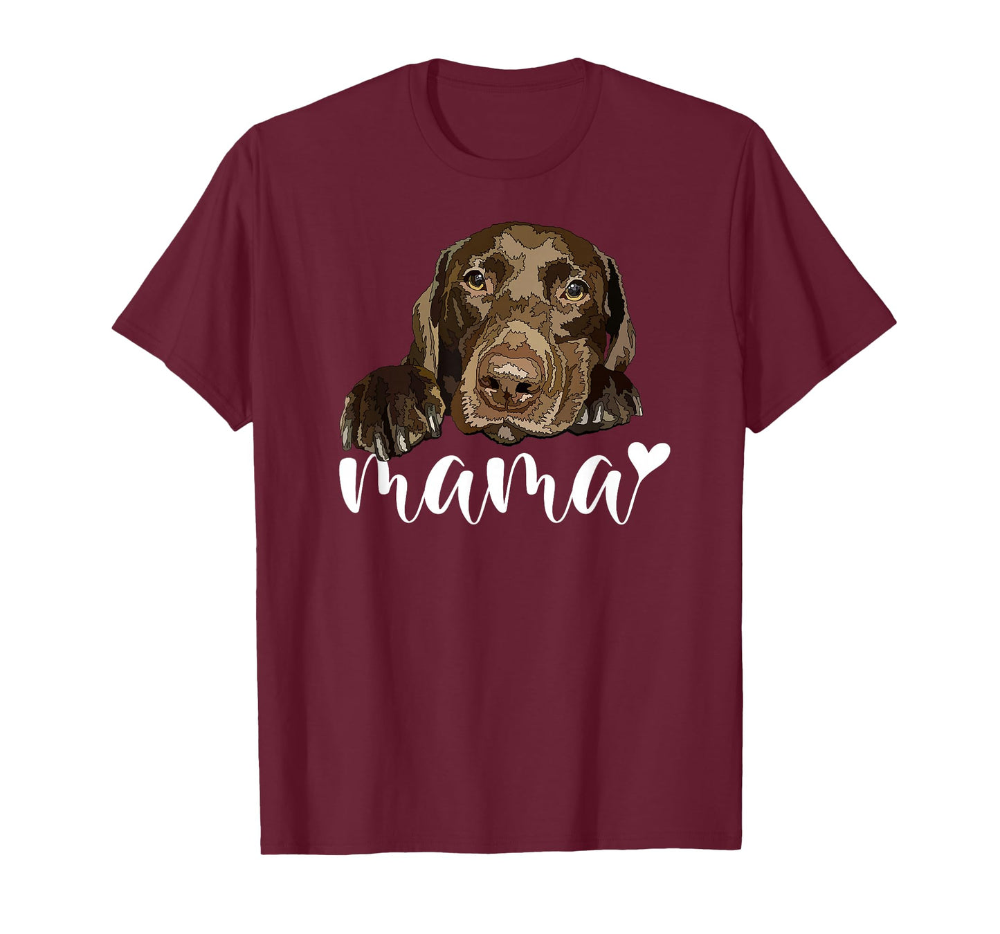 Chocolate Lab Mama Brown Labrador Mom The Dog Mother T-Shirt
