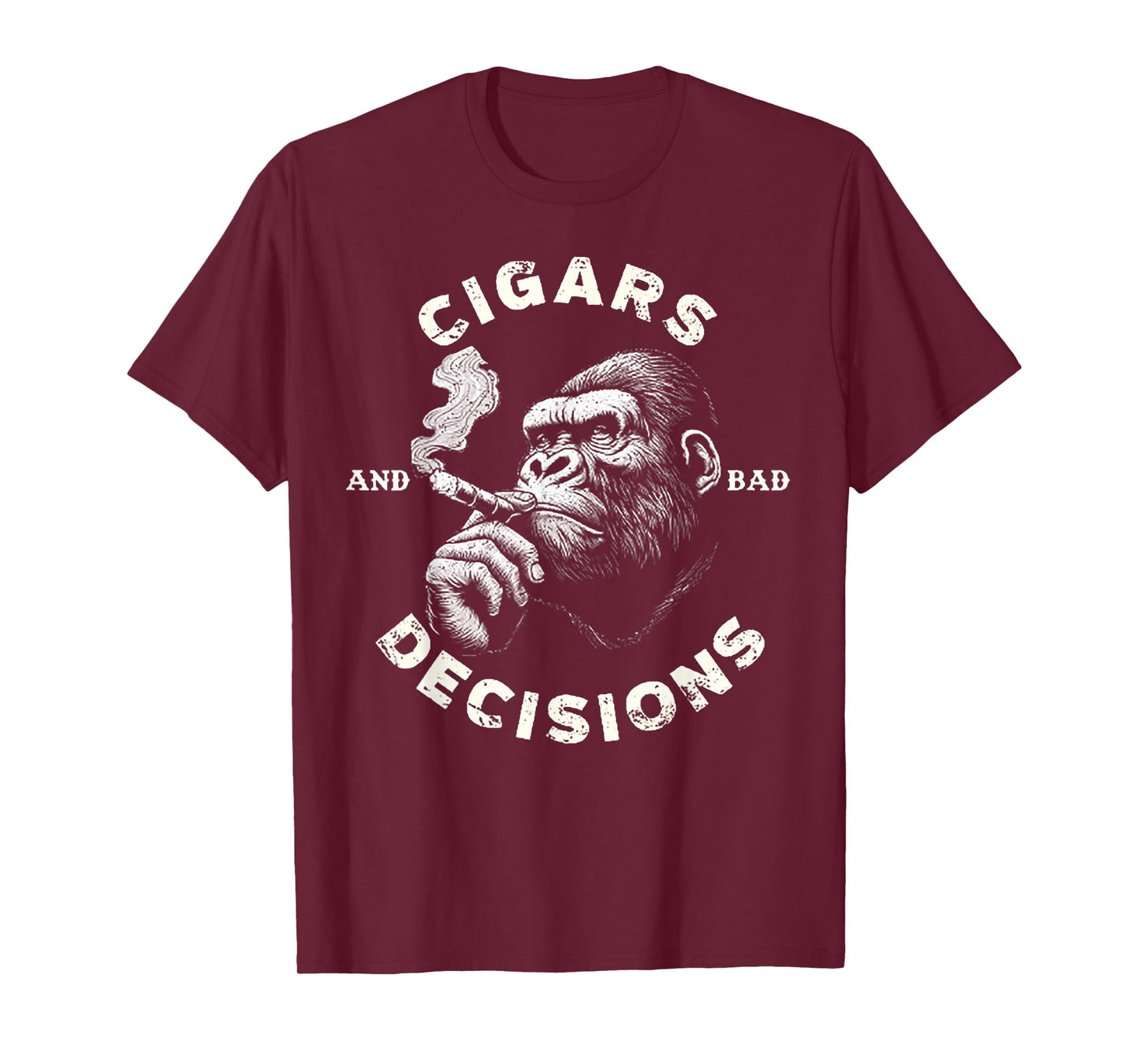 Monkey Cigars And Bad Decisions T-Shirt