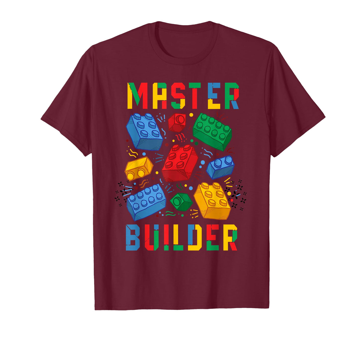 Brick Builder Funny Blocks Building Master Builder T-Shirt