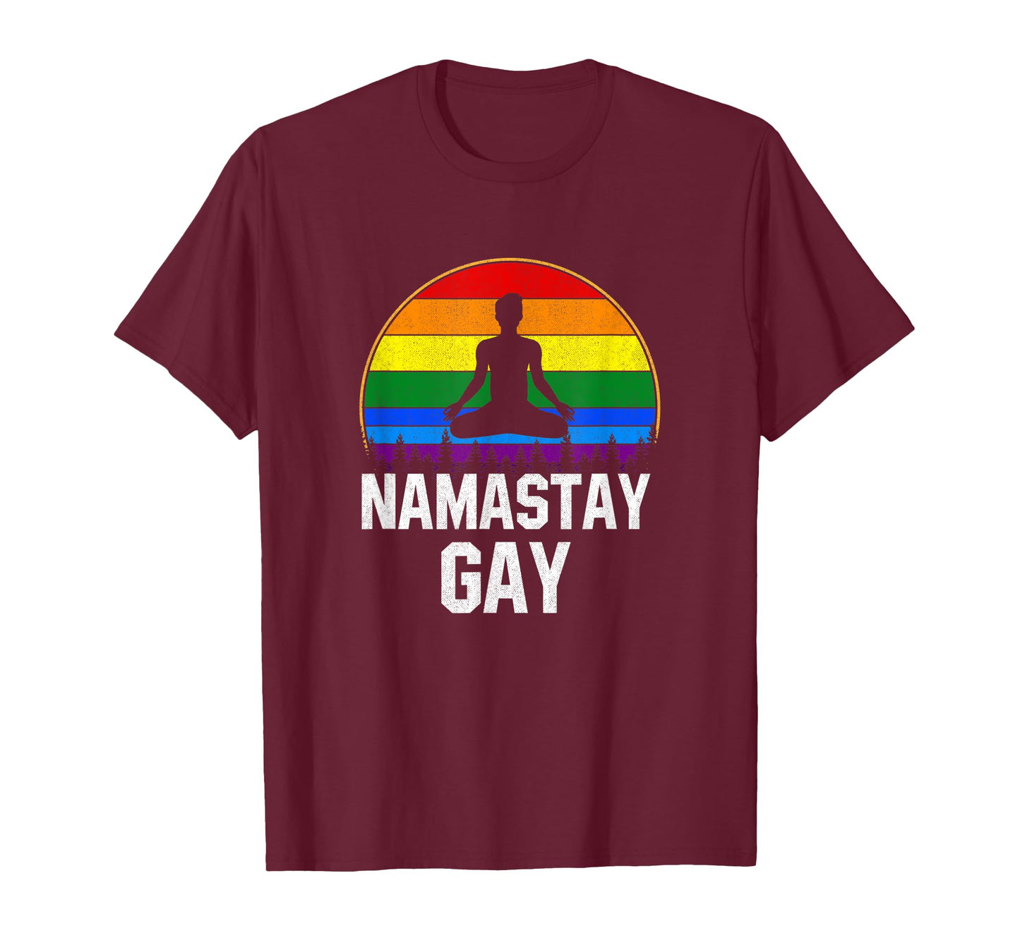 Namastay Gay, funny Yoga pride lgtb T-Shirt