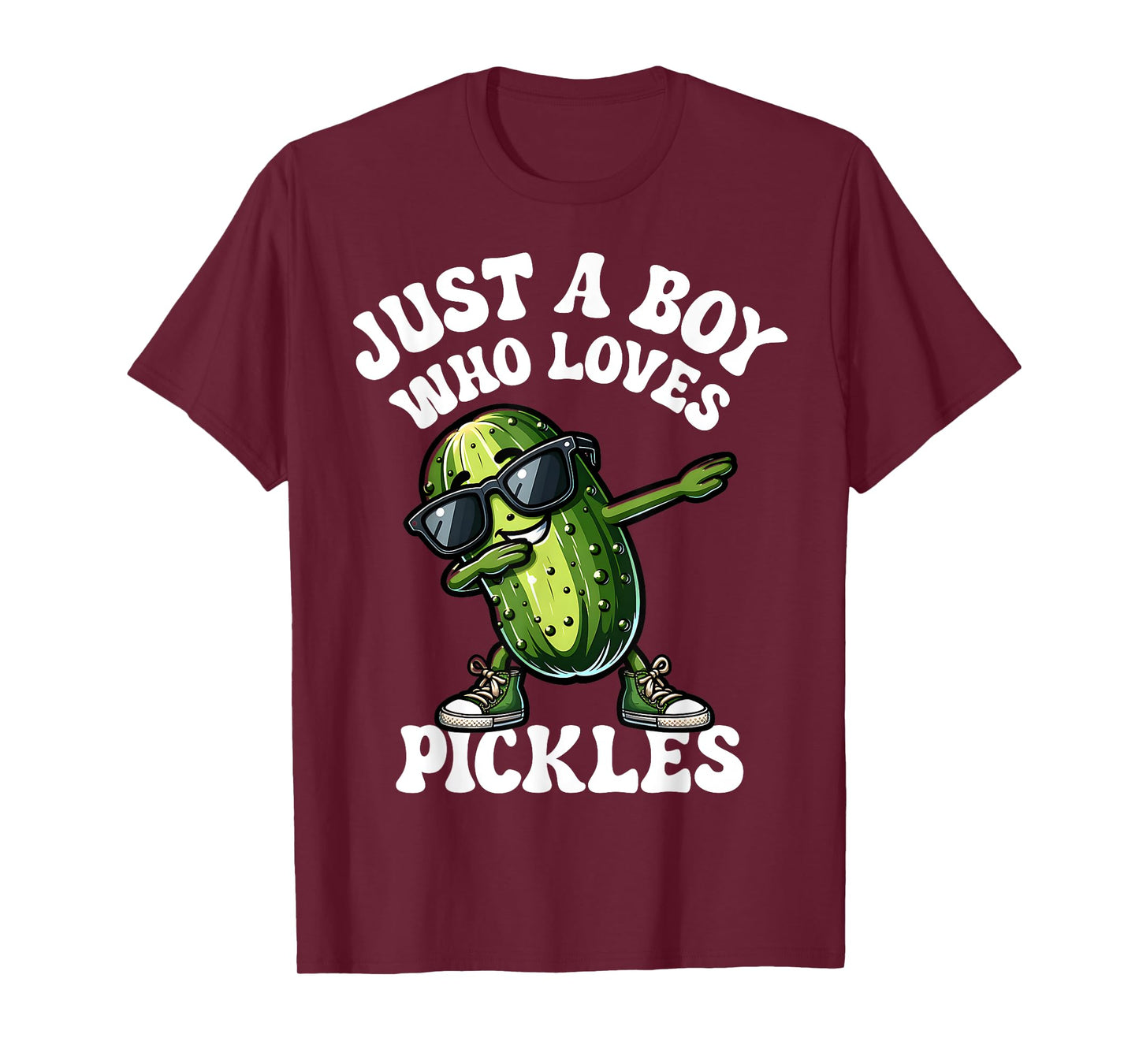 Just A Boy Who Loves Pickles Funny Pickle Birthday Party Kid T-Shirt
