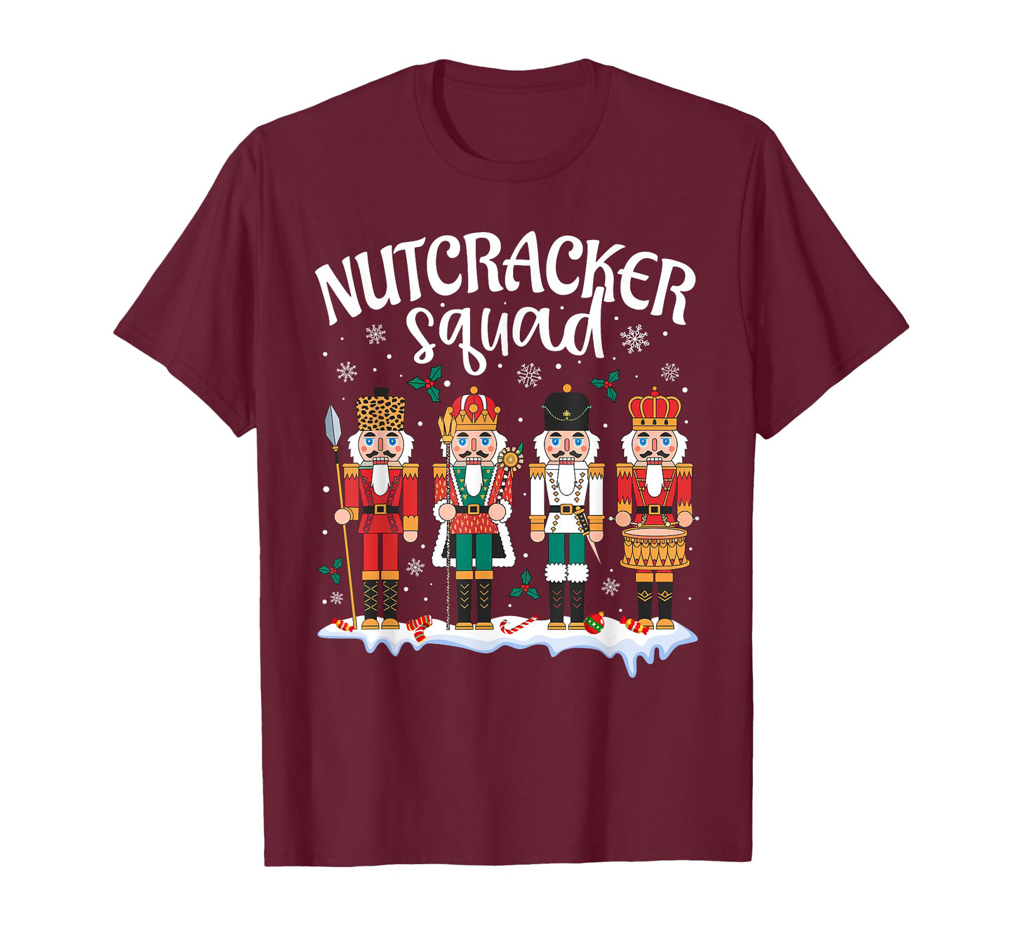 Nutcracker Squad Holiday Christmas Boy Girls Women Men T-Shirt