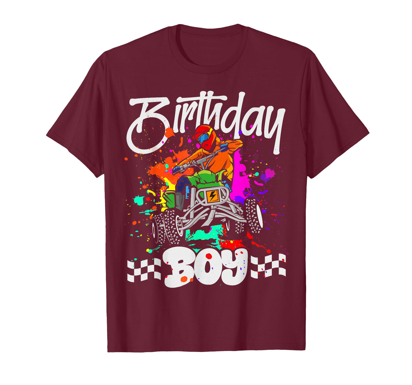 Funny Birthday Boy 4 Wheeler Birthday Boy ATV Birthday Party T-Shirt