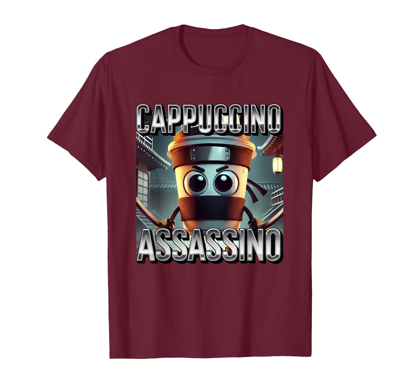 Cappuccino Assassino Coffee Lovers Italian Brainrot Meme T-Shirt
