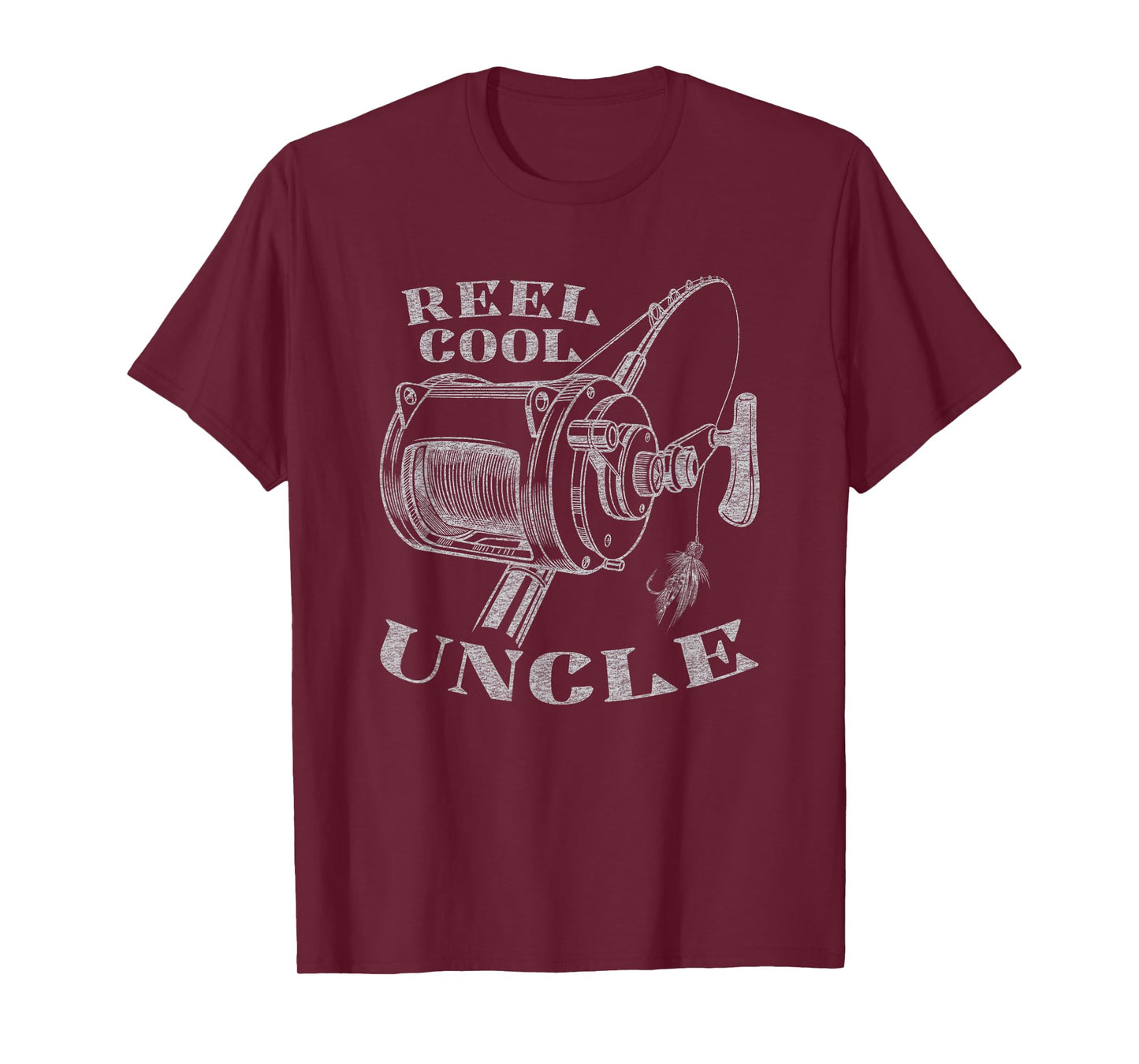Best Uncle Funny Reel Cool Uncle Fishing Graphic T-Shirt