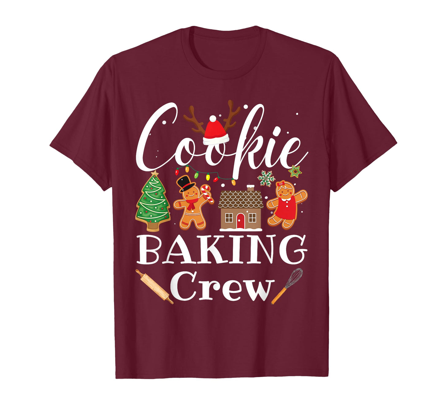 Christmas Cookie Baking Crew Family Baking Team Funny Cookie T-Shirt