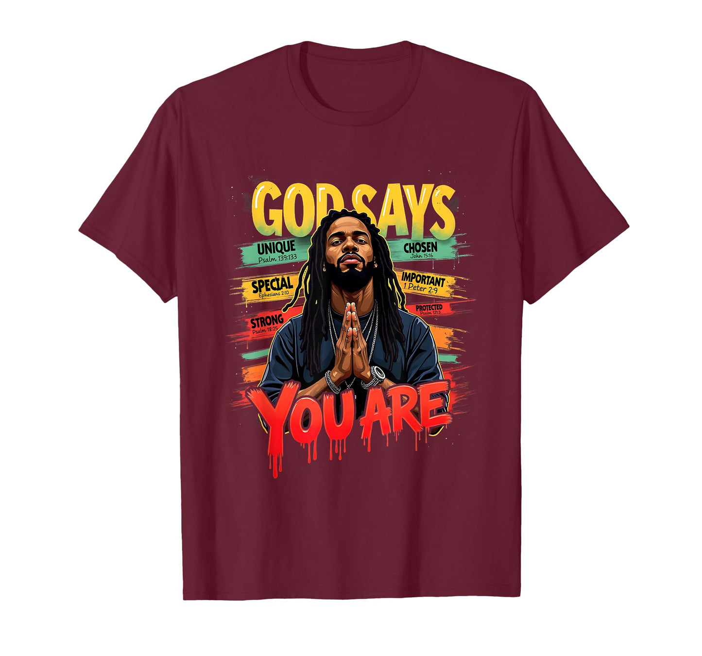 Emancipation Day Black Man God Says You are Juneteenth T-Shirt