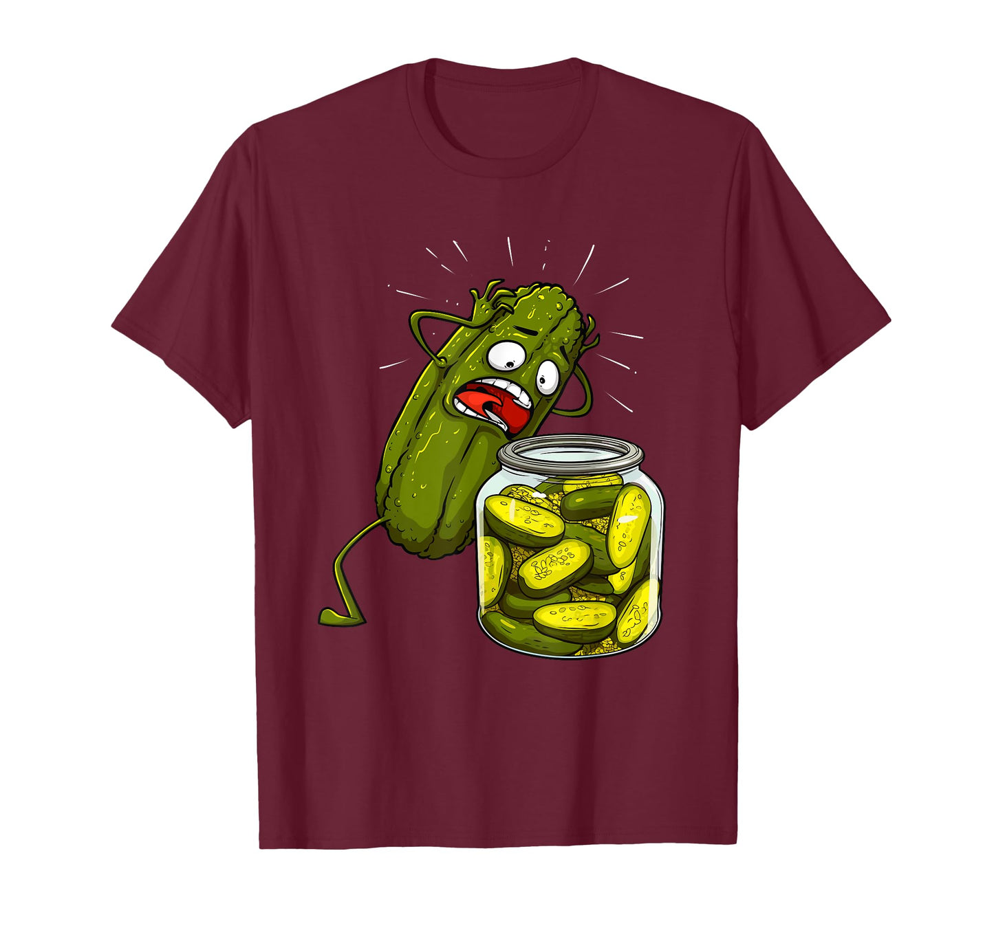 Best Pickle Art For Men Women Kids Jarr Dill Pickle Novelty T-Shirt