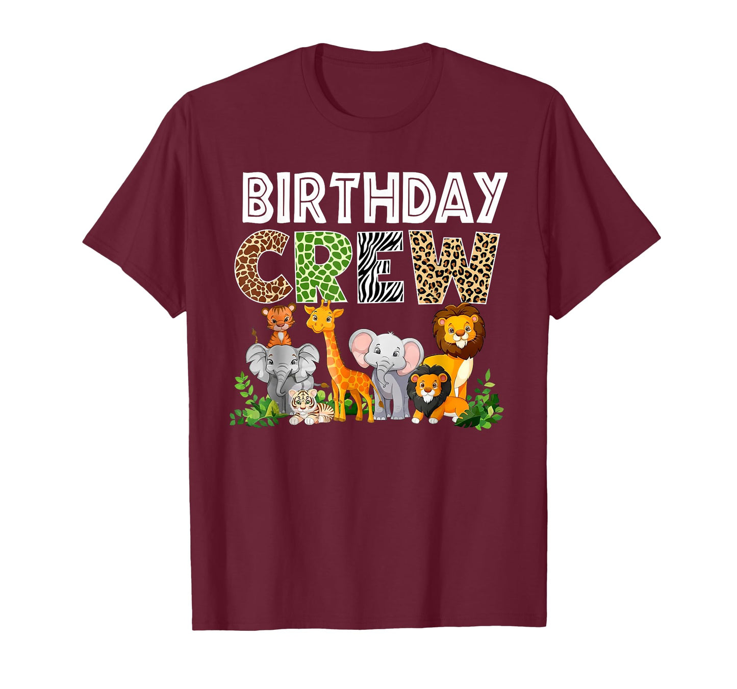 Birthday Crew Zoo Lover Wild B-Day Safari Jungle Animal T-Shirt