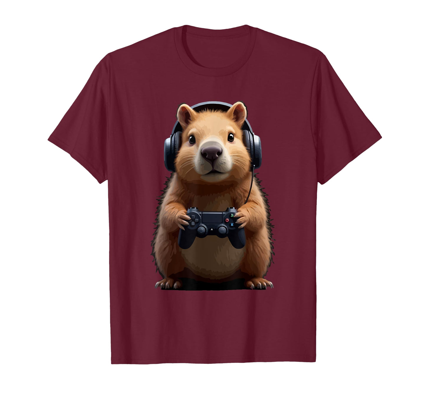 Funny Gamer Capybara Design Capybara Gaming T-Shirt