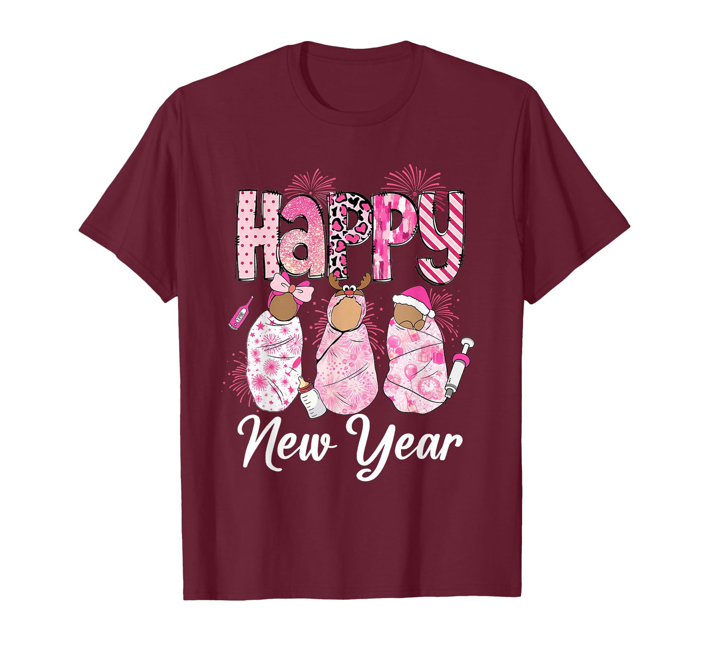 Happy New Year Labor & Delivery L&D Nurse NYE Party 2026 T-Shirt
