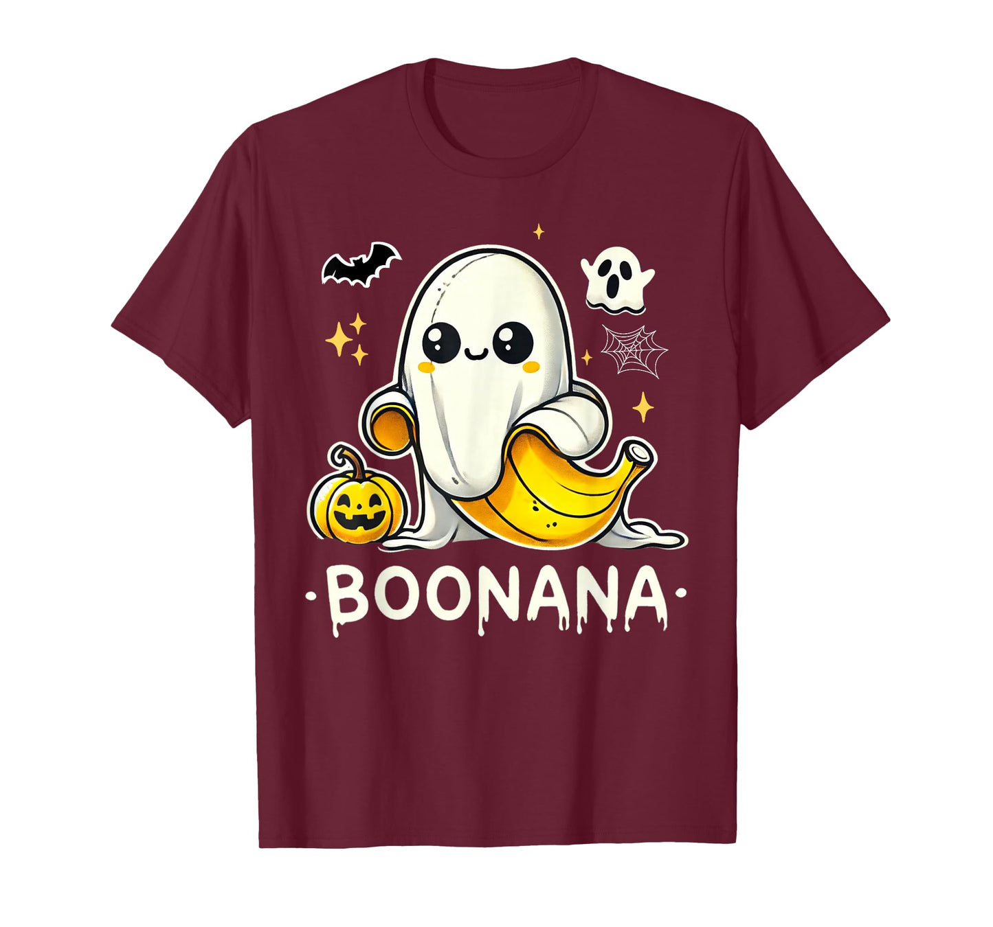 Boonana Cute Ghost Banana Halloween Costume Men Women T-Shirt