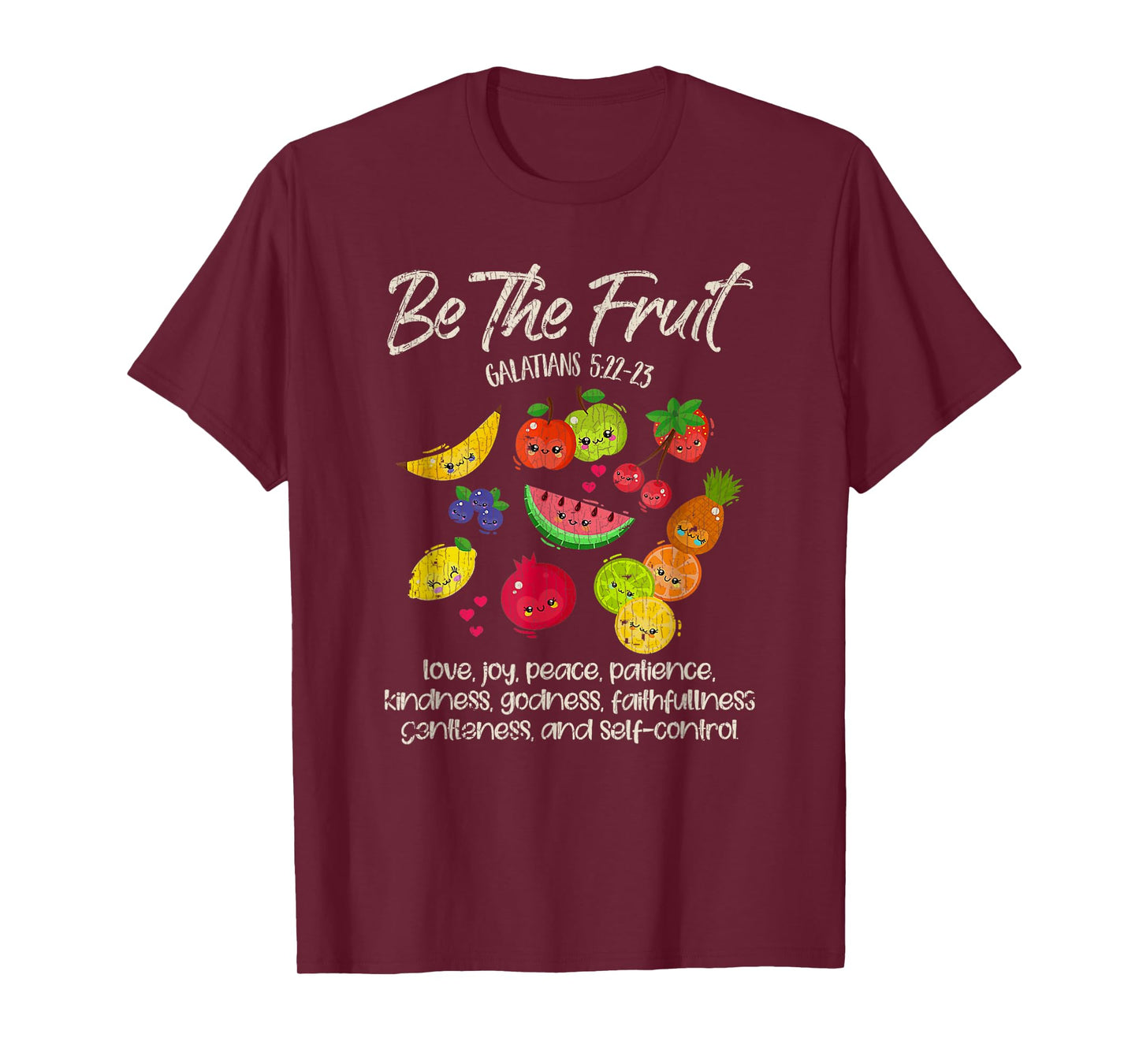 Vintage Retro Be The Fruit Christian Verse Spirit Galatians T-Shirt