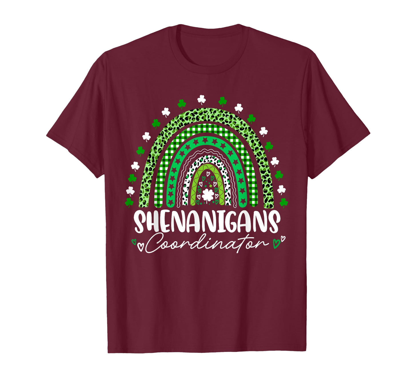 St Patricks Day Shenanigans Coordinator Shamrock Teacher T-Shirt