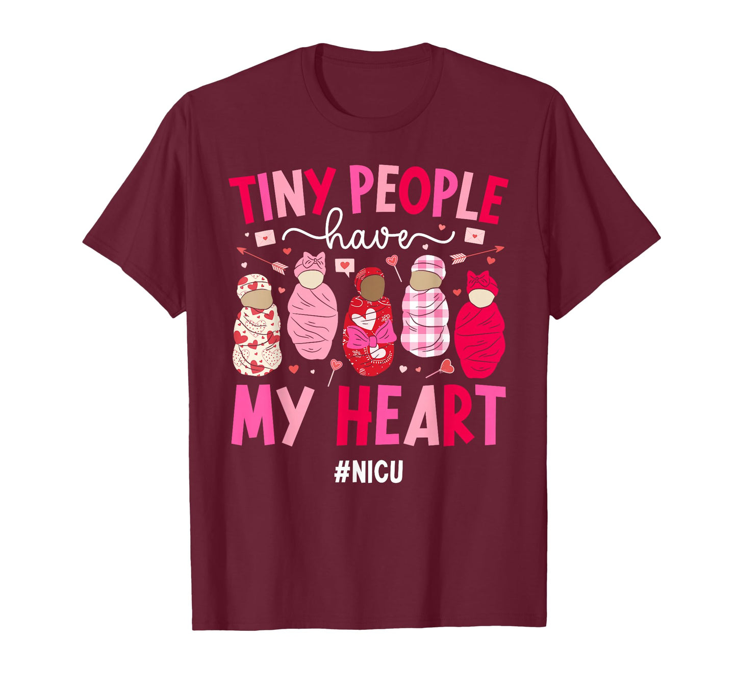 Valentine NICU Nurse Valentines Day Neonatal ICU Nurse T-Shirt