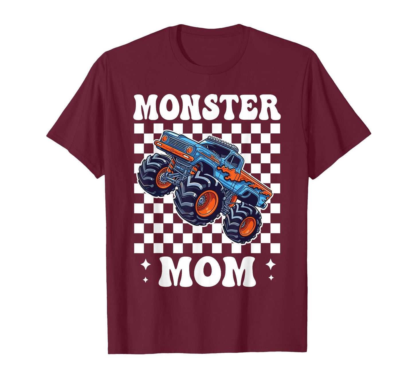 Monster Truck Mom Family Matching Monster Trucks Birthday T-Shirt