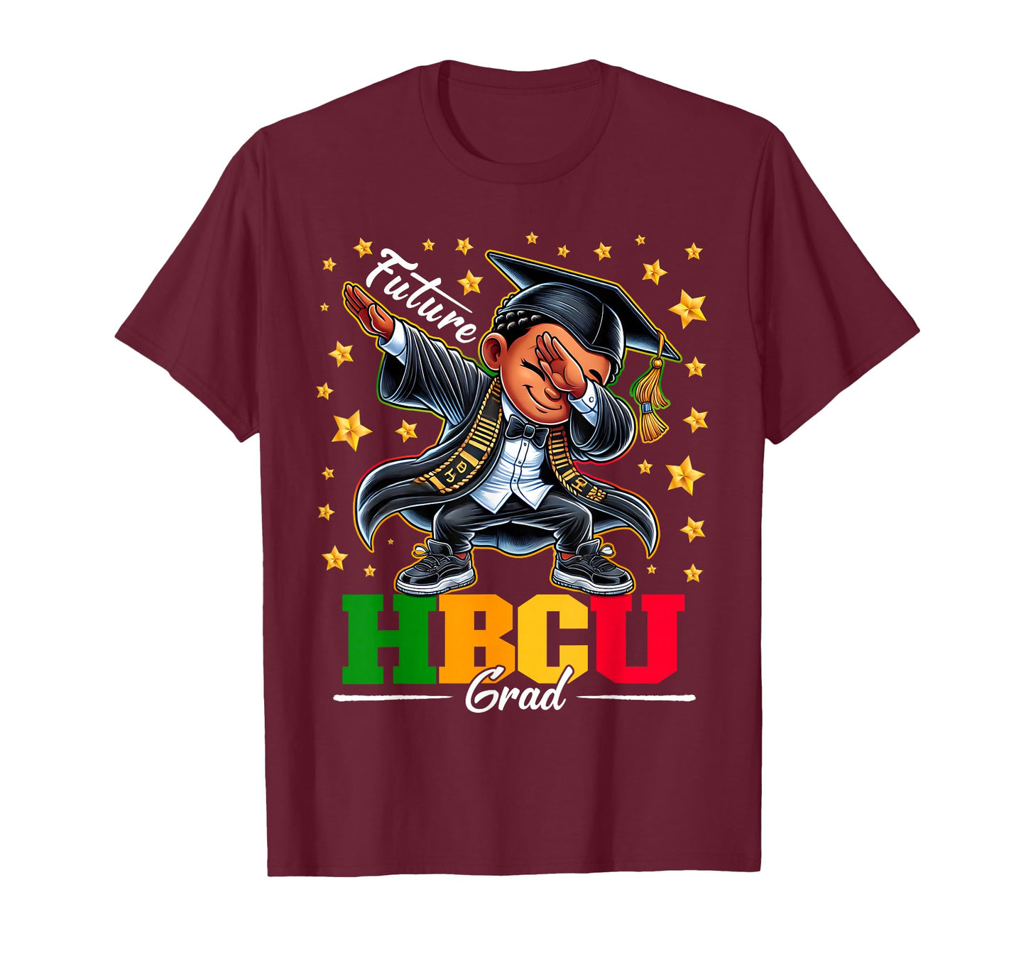 Future HBCU Grad Dabbing Kid Graduation for boys Kids T-Shirt