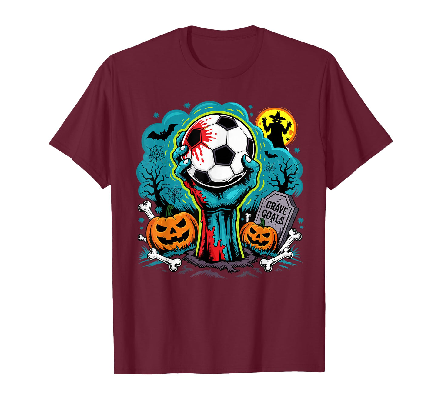 Grave Goals Zombie Soccer Halloween for Soccer Players T-Shirt