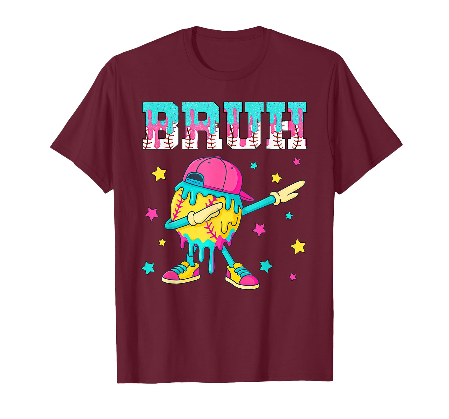 Baseball Drip Ice Cream Bruh Baseball Lifestyle 101 Apparel T-Shirt