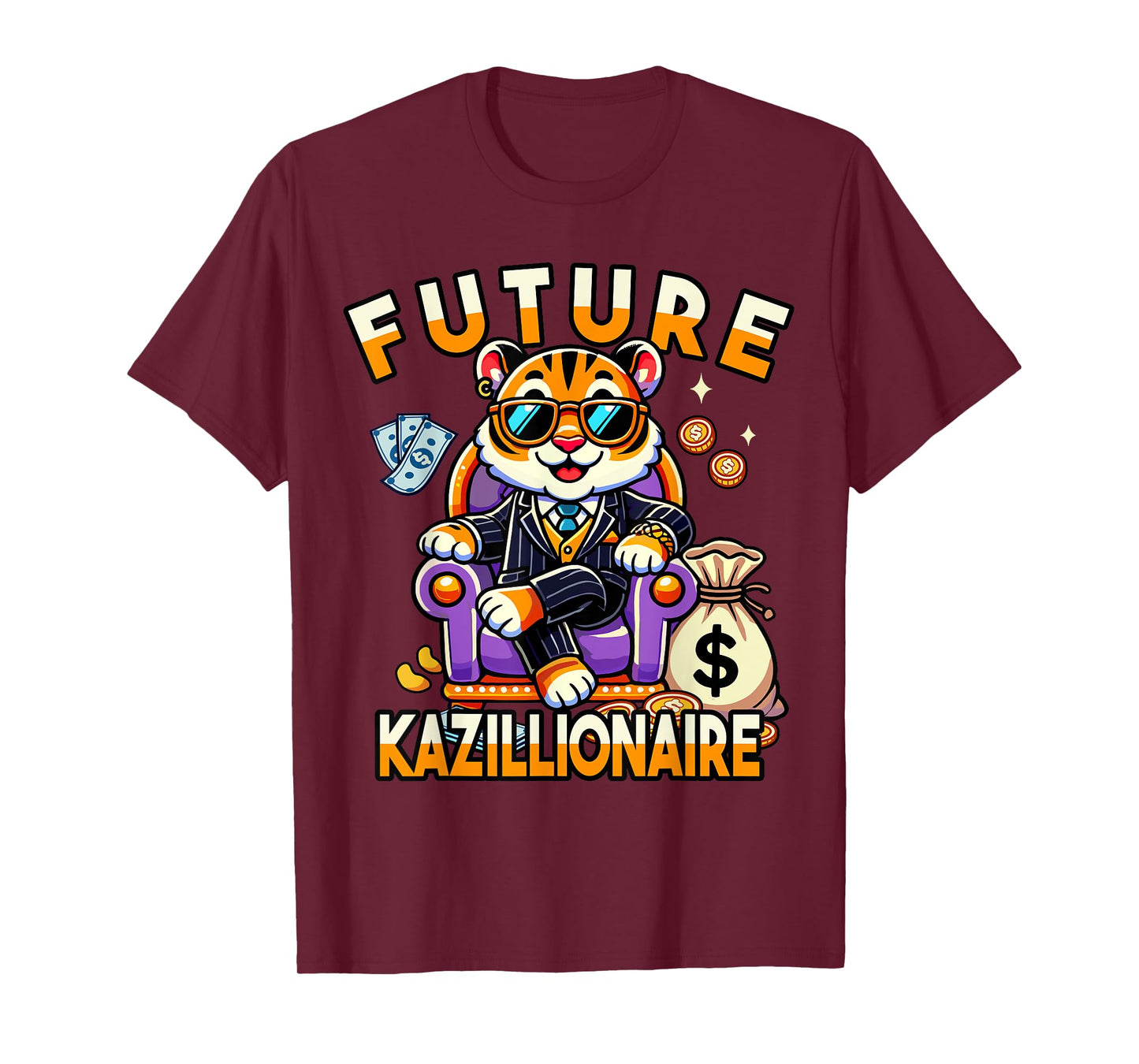 Future Millionaire Graphic for Kids, Funny Money Design T-Shirt
