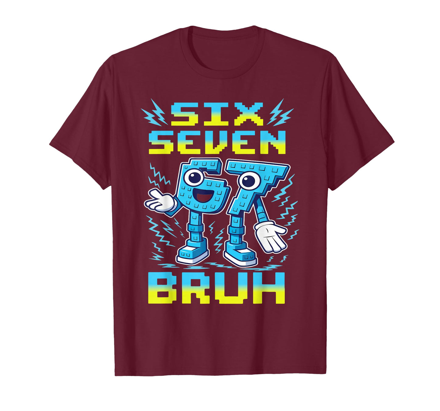 67 Six Seven 6-7 - Funny Italian Brainrot Kids Gaming Meme T-Shirt