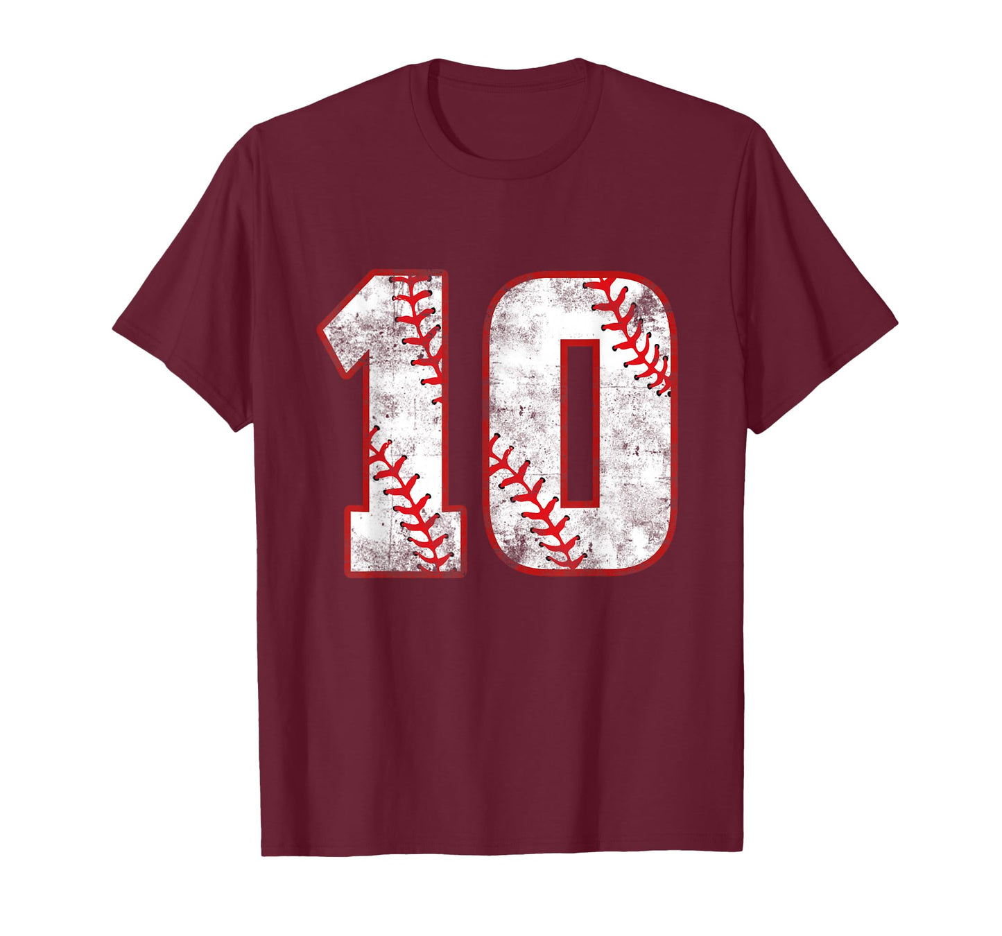 Baseball 10 Jersey 10th Birthday Gifts 10 Year Old Boys Kids T-Shirt