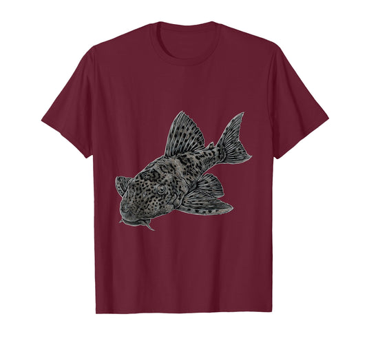 Common Pleco Hypostomus plecostomus Freshwater Aquarium T-Shirt