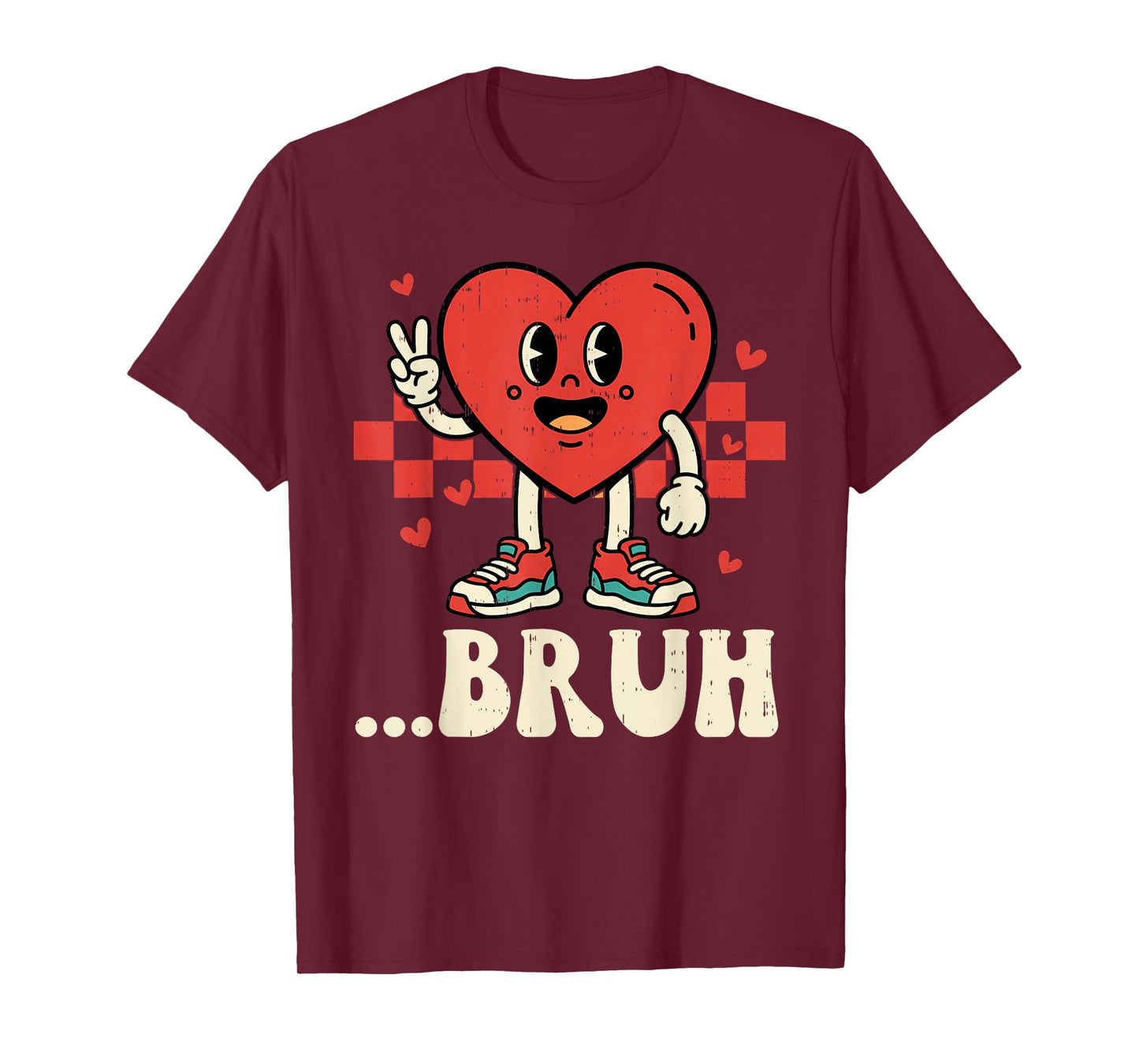 Dabbing Heart Dab Valentines Day for Teens Boys Girls Kids T-Shirt