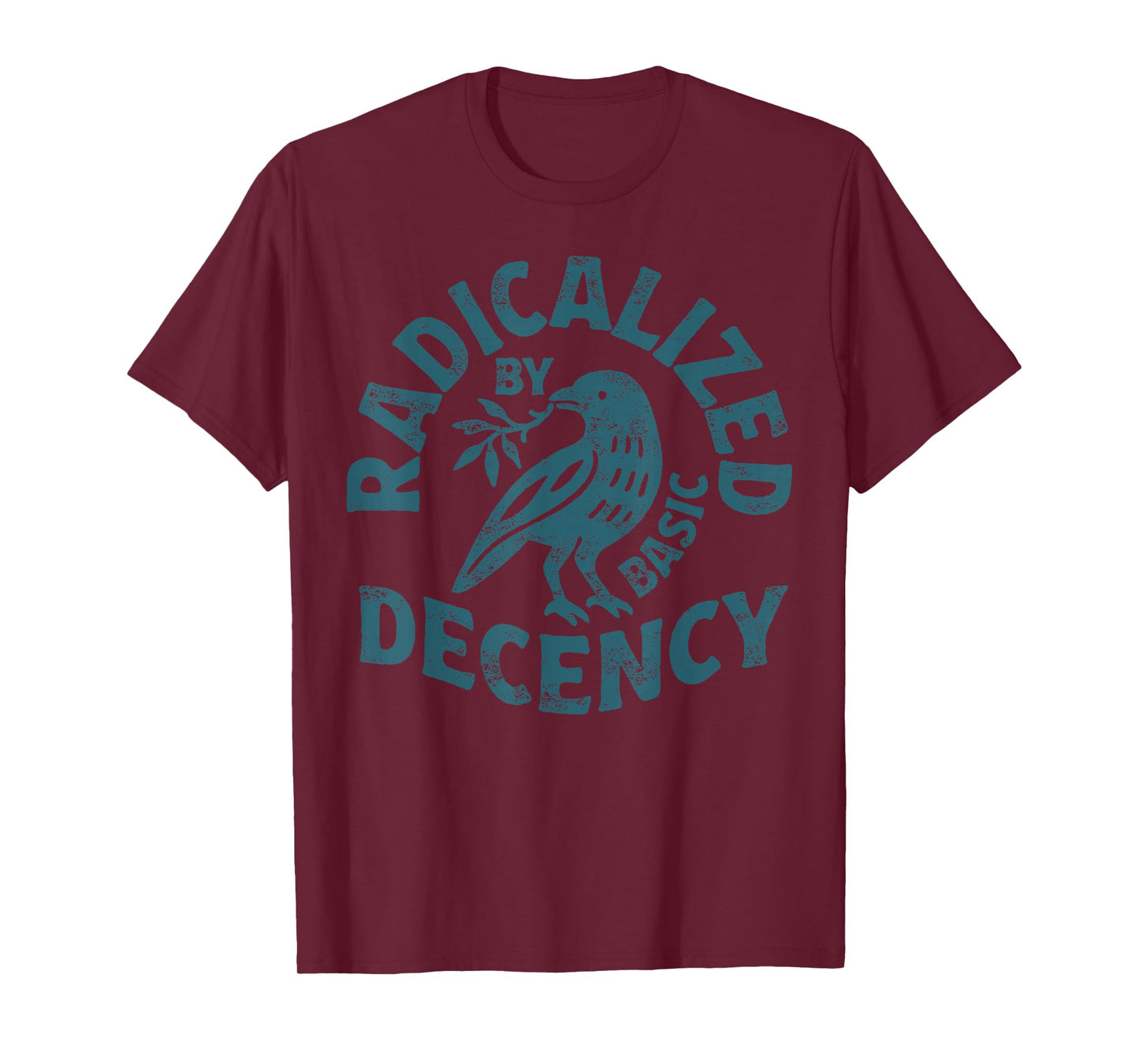 Floral Radicalized by Basic Decency Feminist Activist Gift T-Shirt
