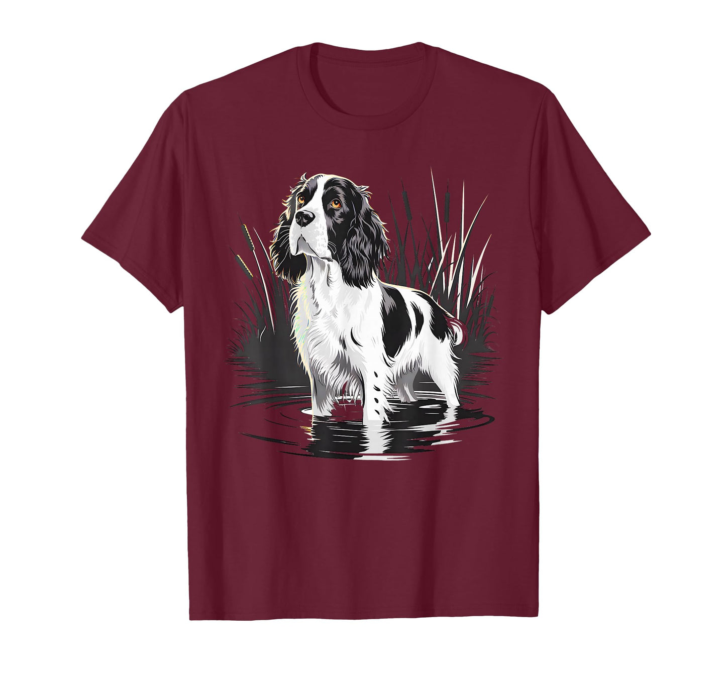 Spaniel Hunter on English Springer Spaniel Game Hunting T-Shirt